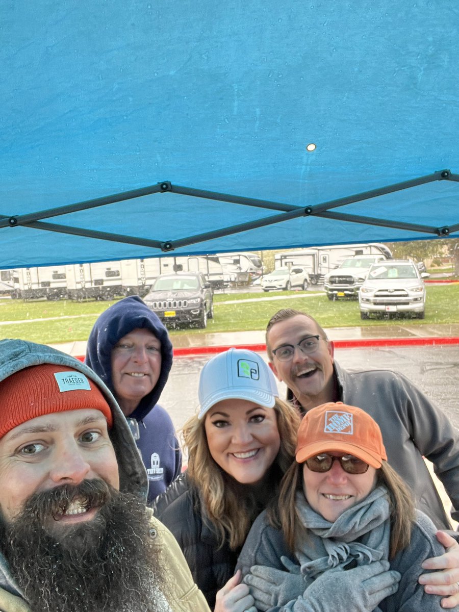 ShelicaRWS's tweet photo. The Home Depot &amp; vendor gang from Store #3320 Elko. Amazing store specialty manager Caleb, specialty supervisor Laura, Lenny with Tough Sheds and Mark with Traeger. We have braved the wind, rain and SNOW at the Local Home Show! https://t.co/Jtn0thTGTZ