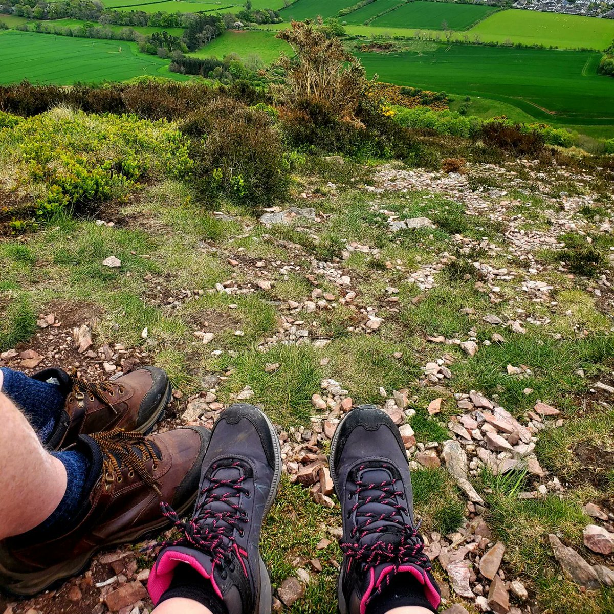 blonde_on_bikes's tweet photo. Lovely walk up the #eildonhills today with @Sedgeburn
#scottishborders #melrosepaths #eildonhills #sundaywalk https://t.co/JbOXJjl68i