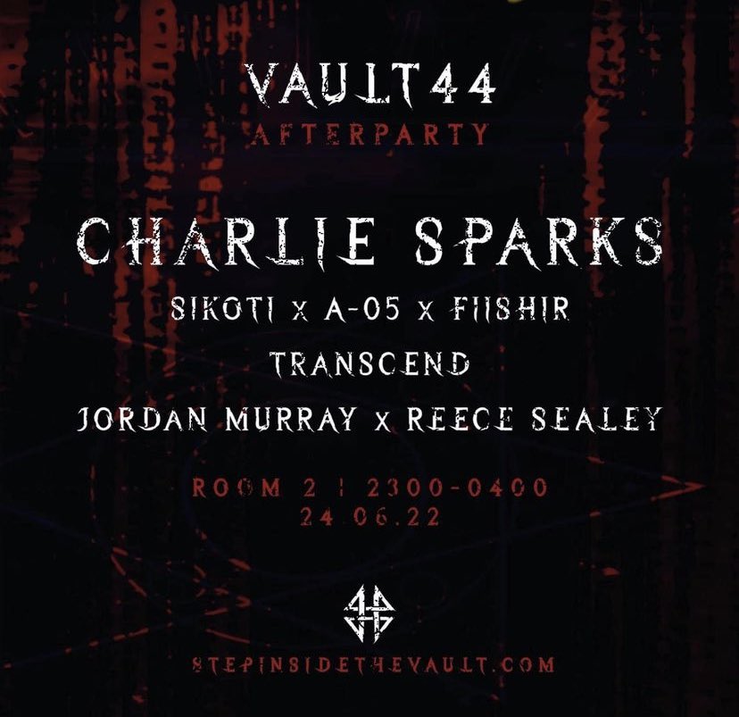 VAULT44 after party. After a thunderous SOLD OUT show last time he played there, tickets will go quick. TICKETS ON SALE NOW. Available on RA Guide 🚨🚨 linktr.ee/VAULT44?utm_so…