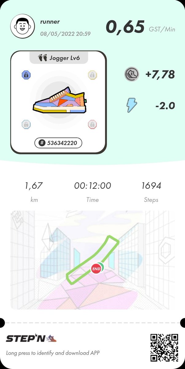 VinczeDavid9's tweet photo. Daily run👑😇
#cryptocurrency #stepnactivationcode #STEPNcode 
Follow me for code and more content😇😇 https://t.co/lIftvnJxBB