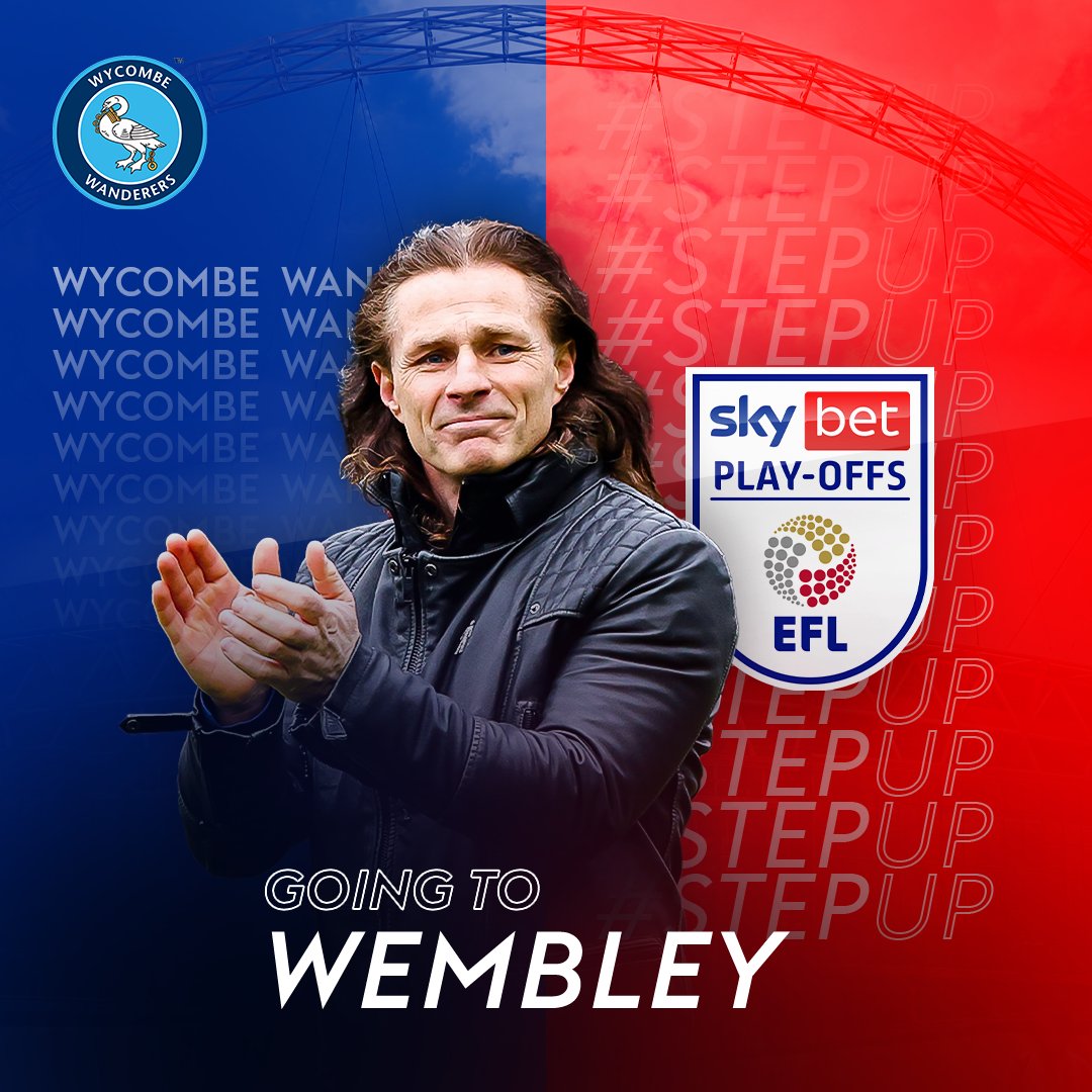 SkyBet's tweet photo. 𝐖𝐄𝐌𝐁𝐋𝐄𝐘 𝐁𝐎𝐔𝐍𝐃!!! 🏟️

@wwfcofficial are just one game away from a return to the @SkyBetChamp ⚽️ 

21.05.22 is the date to #StepUp 👊 #Chairboys #wwfc https://t.co/01wNaumE7V