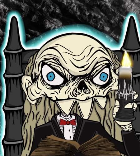 NewTeezyNFT's tweet photo. Watch your basements. Rumor has it the Cryptkeeper has been spotted in Bonesville mixing red and blue potions and things are getting slimy! #MakeYourEvolved @CroskullNFT https://t.co/uDfMPo7bIO