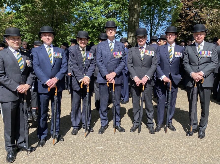 CORoyalYeomanry's tweet photo. Cavalry Memorial parade is an important and special day for the whole Regiment and all our @RoyalArmdCorps colleagues. Today, we had six former @RoyalYeomanry Commanding Officers on parade - experience and advice in abundance! #CavMem https://t.co/3S9lK9eSHg