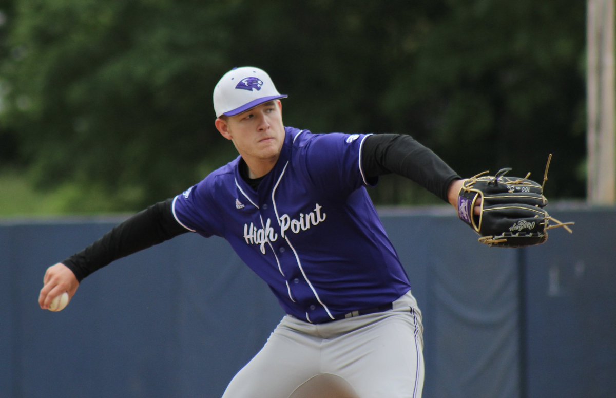 HPUBaseball's tweet photo. Quite the day for @CarterRyanShep1. He finishes 7.2 IP with 7 K and just 1 R on 5 H. @Reidv0119 to the mound!

#GoHPU https://t.co/cIbZWoIlUk