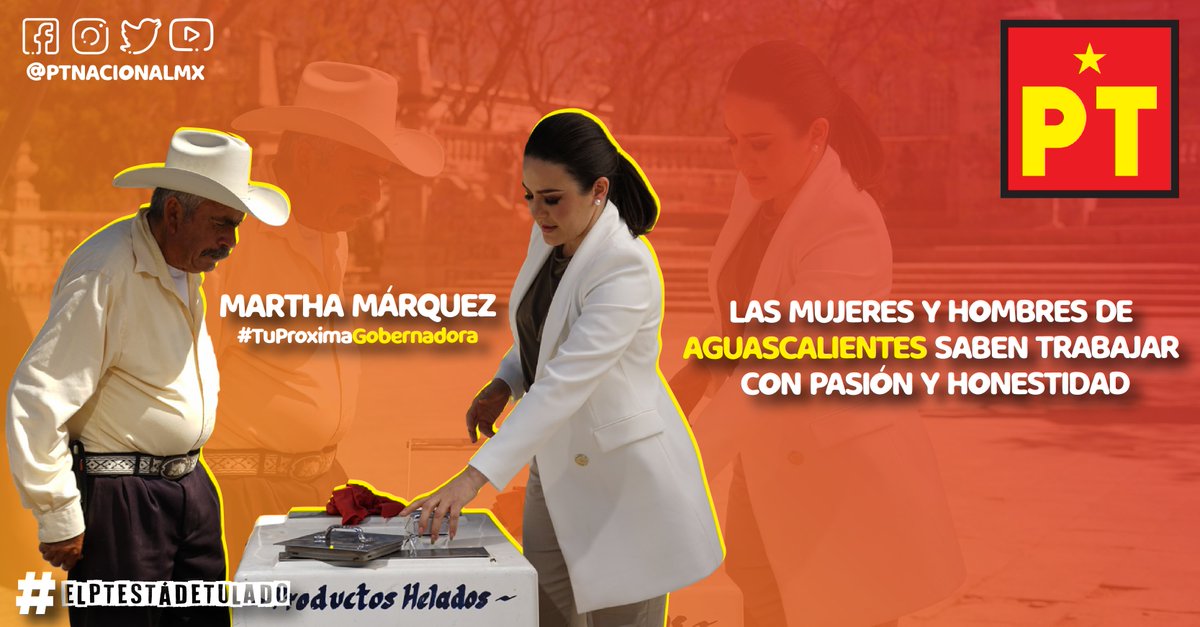 PTags01's tweet photo. Con Martha Márquez lograremos un Aguascalientes equitativo y justo donde los hombres y las mujeres tengas las mismas oportunidades.
#AquíVieneLoNuevo
#SeVienenTiemposMejores
#ElPTEstáDeTuLado #PTAguascalientes #PT https://t.co/5YV9UIVc2X