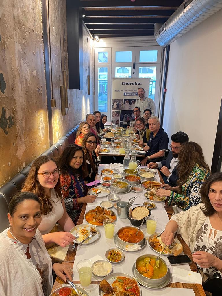 DanFeferman's tweet photo. Thrilled and honored that @sharakango is hosting the visionary @anilaali and the #Amwec delegation of American Muslim leaders in #Israel and the #uae. To learn about and support thr #AbrahamAccords thank you for your partnership Anila. https://t.co/ZKmEftGoVg
