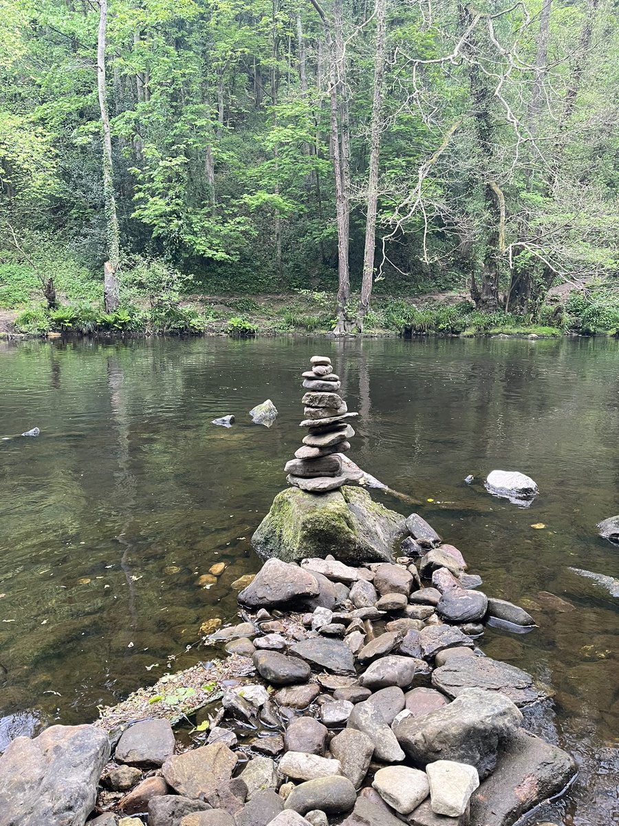 My sons stone tower from mini break to #knaresborough #caravan #family