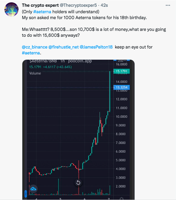 Thecryptoexper5's tweet photo. @project_aeterna When life give you bear just hodl on @project_aeterna #Aeterna

@jamespelton18 @APompliano @ObsidianCouncil. https://t.co/sNsMwC56Ep