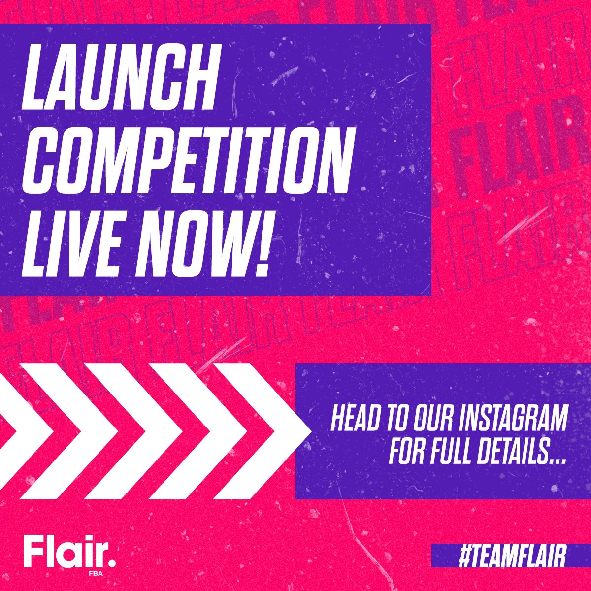 Let’s go then!!!!

Launch comp is now live. Head over to our Instagram for full details on how to enter. 

#TeamFlair 🔥🚀