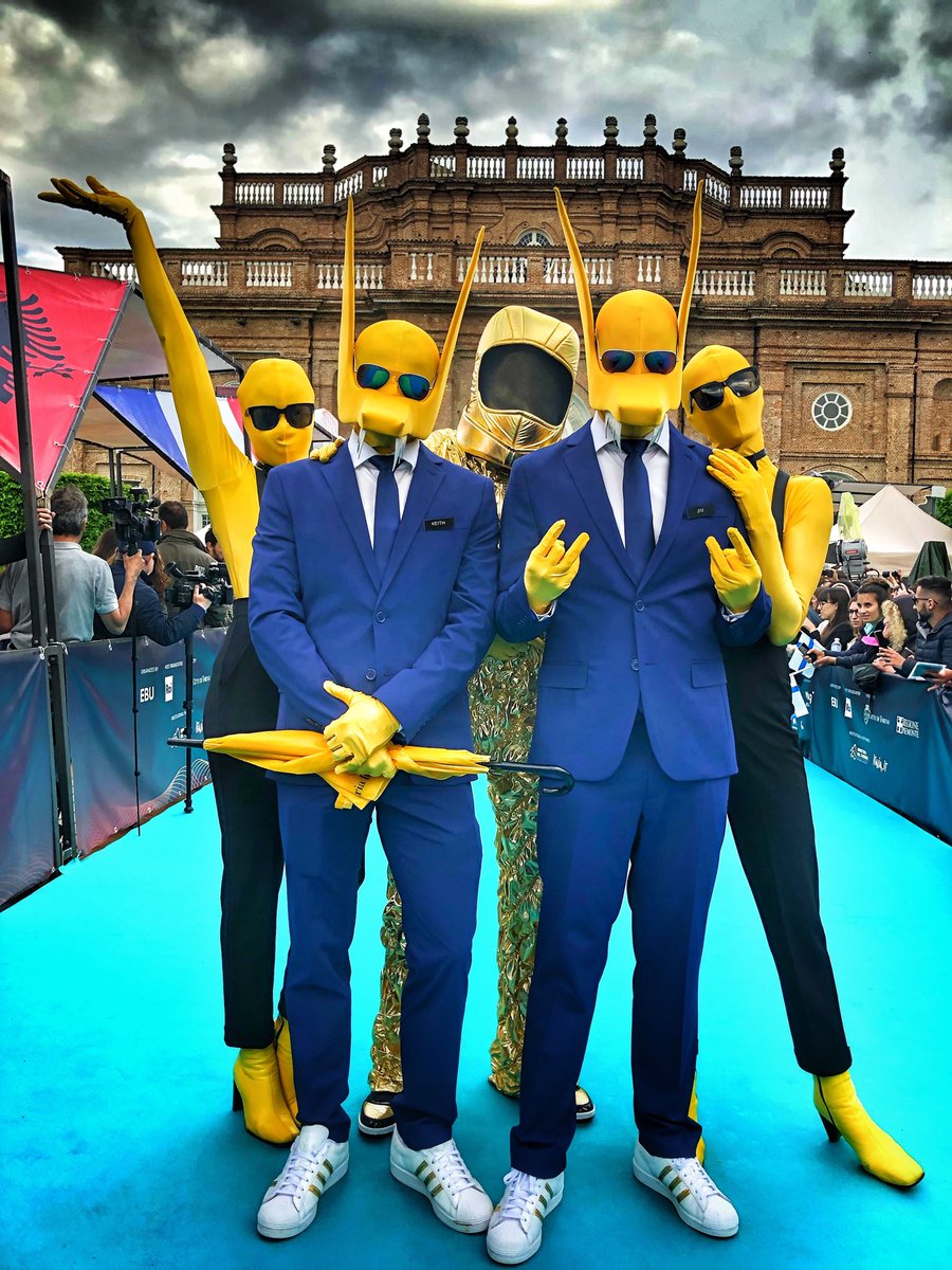 At the Opening Ceremony today <a href="/Subwoolferband/">Subwoolfer</a> #Eurovision