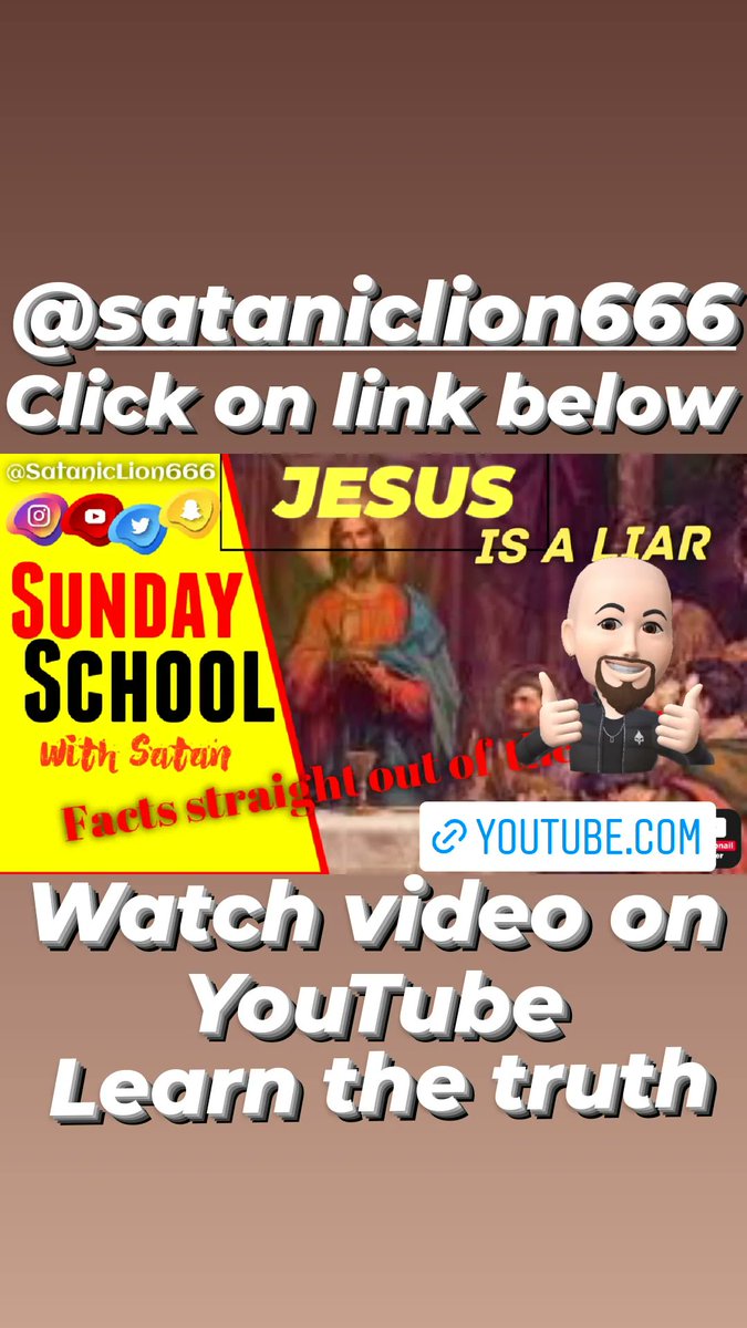 LionSatanic666's tweet photo. Watch video on #YouTube #learn #thetruth #sataniclion666  https://t.co/XICnVK2Gl3 https://t.co/sPkBYs5mQA