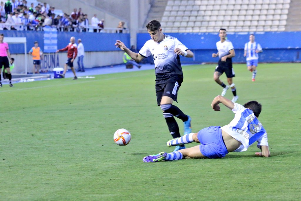 FCC_Cantera's tweet photo. 1-0 | FINAL | ¡Victoria del FC Cartagena'B'! 

¡Estamos en la final! El gol de @Joseemaa_9 sirve para llevarnos la victoria frente a @fclaunionatl

#FCCartagenaBLaUnión #PlayOffAscenso https://t.co/lGxOAkATlr