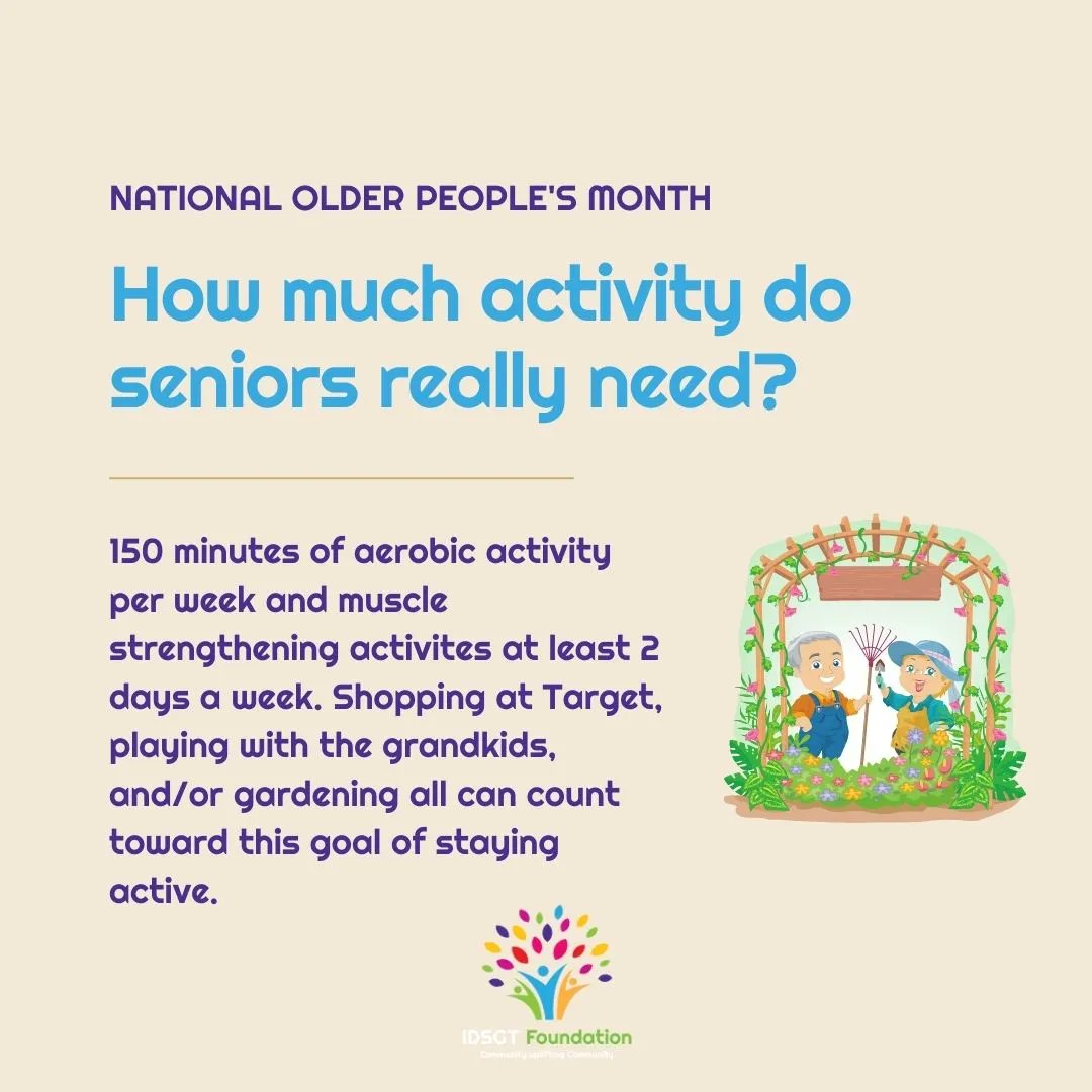 iDidGood2Day's tweet photo. Best ways for seniors to stay active? We have advice. :) Gardening and playing with the sweet grandkids counts!! 

#nationalolderpeoplesmonth #ididgood2day #idsgt https://t.co/GcQ7EuZOFP