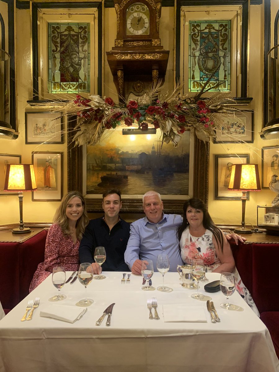 mattgilbert83's tweet photo. Dads happy retirement meal at Rules #SundayLunch #London @RulesRestaurant https://t.co/TeLAZVKeNW