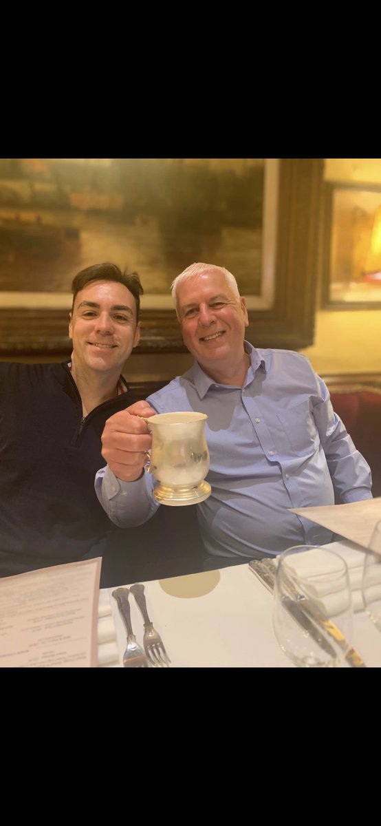 mattgilbert83's tweet photo. Dads happy retirement meal at Rules #SundayLunch #London @RulesRestaurant https://t.co/TeLAZVKeNW