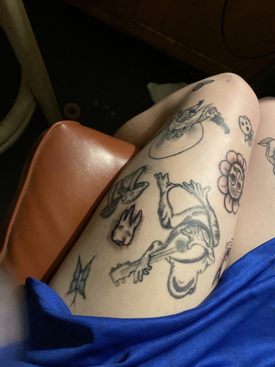glocka15's tweet photo. Tattooed two teeth last night and a little devil man https://t.co/PI63jZUVfw