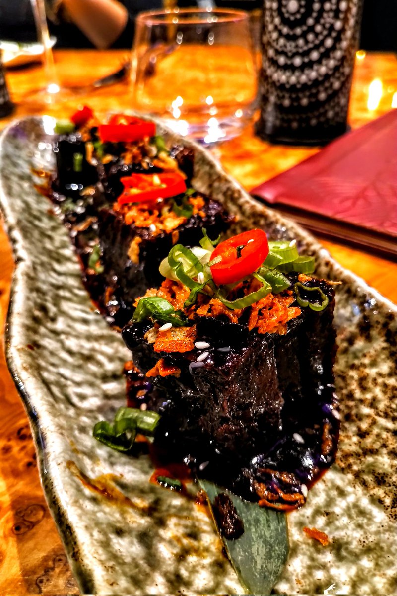 SKCwitter's tweet photo. I was kindly #invited to @TattuRestaurant #Birmingham to try out their #ExpressLunch this week, so here's an extra dose of #BrumHour #Foodie #FoodPorn ...the #StickyShortRib starter is a #MustOrder! ๐คค
Thank you @BhamPAforum ๐ค
#BusinessLunch @BrumHour @visit_bham https://t.co/CMIxGQbQZ7