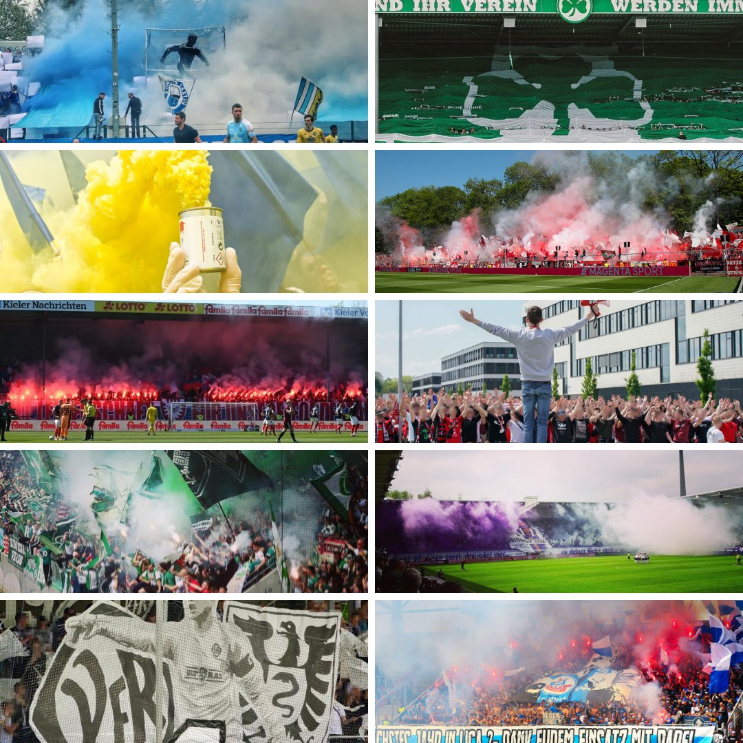 Collage aus 10 Fanfotos