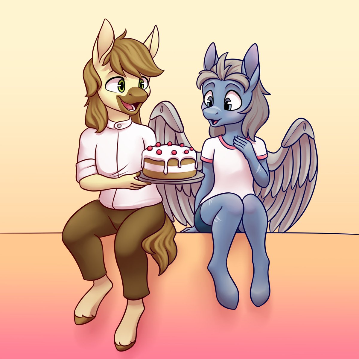anvalina's tweet photo. A bunch of commissions to the pegasus boi from @Koonerification and his friends ❤️❤️❤️ https://t.co/sQv3yeoOFb