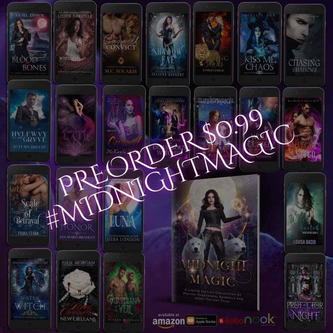 Last chance to preorder for 9＊9＊ p＊e＊n＊n＊i＊e＊s (price will go up after release!)

20+ Brand New Paranormal Romance and Urban Fantasy stories, including CASWELL CONVICT! 

Link in bio

Books2read.com/midnightmagic #charmedmagic #shiftersunleashed