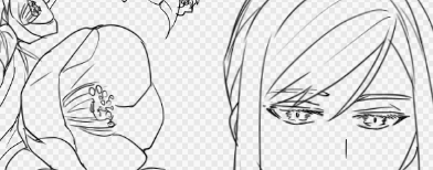 漫画で背景寂しいととりあえず花かいとくかみたいなやつ(なお完成するかは不明) 