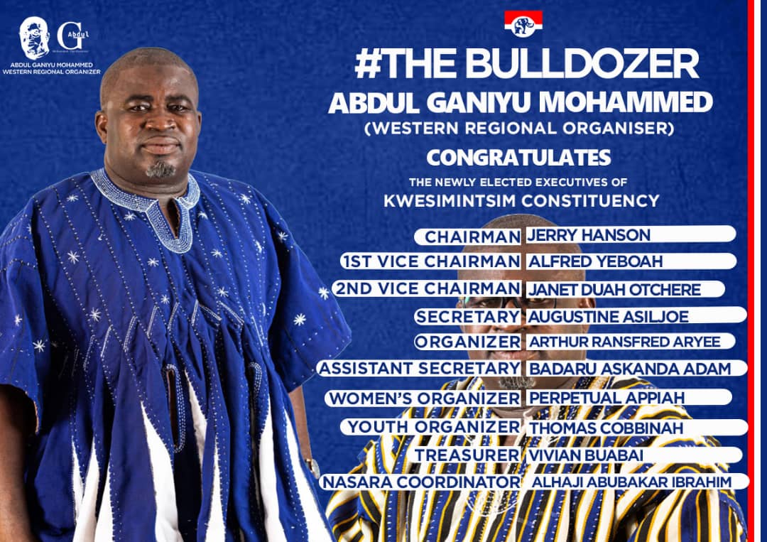 TheBulldozer_1's tweet photo. Congratulations to the Newly Elected Constituency Executives for the Kwesimintsim Constituency. https://t.co/lCnxrujvdU