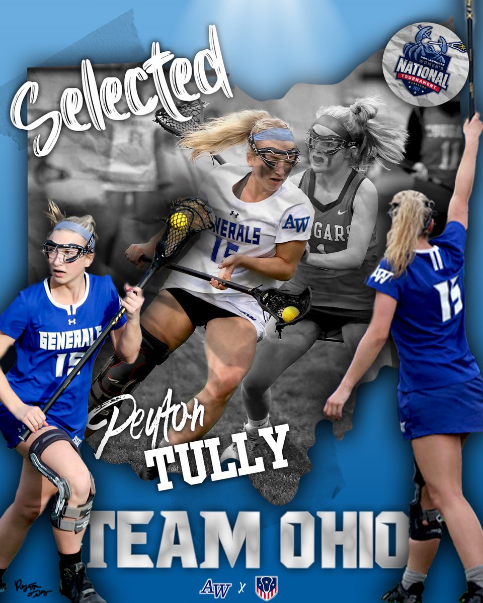 aw_girls's tweet photo. Huge congrats to sophomore Peyton Tully for being selected to Team Ohio and compete in the USA Lacrosse National Tournament!! Represent NW Ohio and General Nation proudly!! https://t.co/nU1NBydVfg