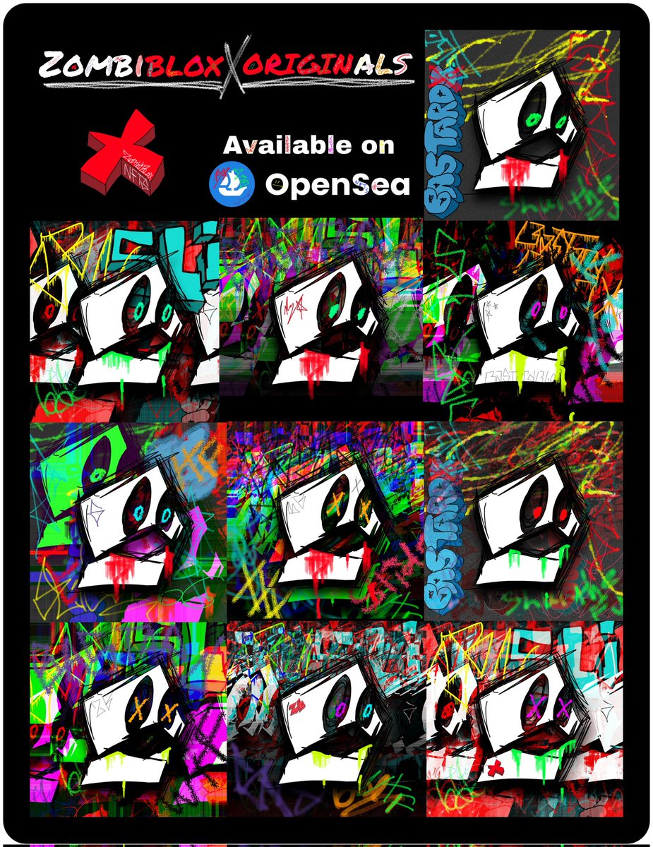 There are 7 Zombiblox Originals in the #NFT Collection! This is SLIDER, #6 of 7. He is a BASTARDBLOX with a level 10 ranking! There are 10 different SLIDER #NFTs n this collection.
FLOOR PRICE - 0.01 ETH
#NFTCommunity  #NFTCollection #nftart #opensea #NFTGiveaways #NFTcollections