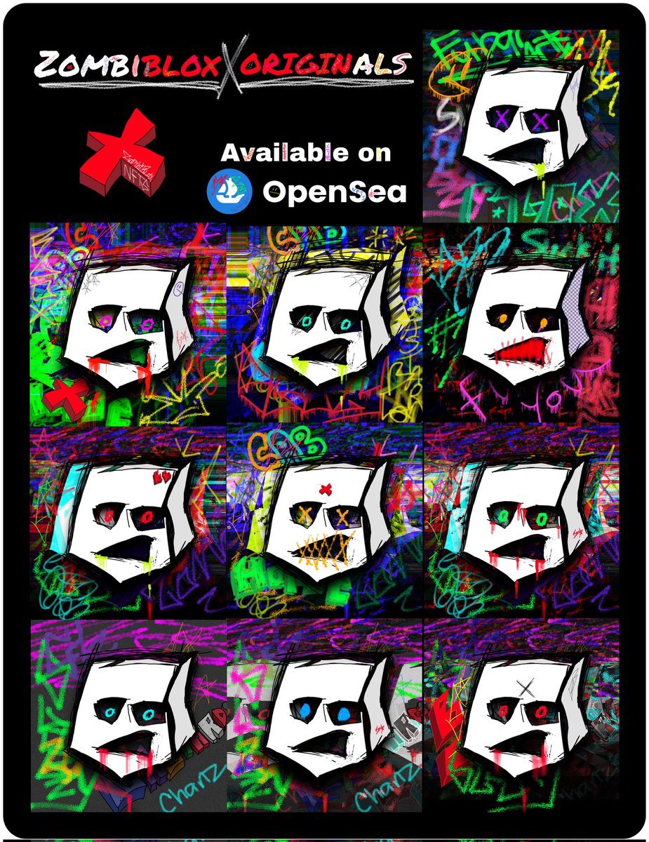 There are 7 Zombiblox Originals in the #NFT Collection! This is SLOBZY, #7 of 7. He is a BASTARDBLOX with a level 10 ranking! There are 10 different SLOBZY #NFTs n this collection.
FLOOR PRICE - 0.01 ETH
#NFTCommunity  #NFTCollection #nftart #opensea #NFTGiveaways #NFTcollections