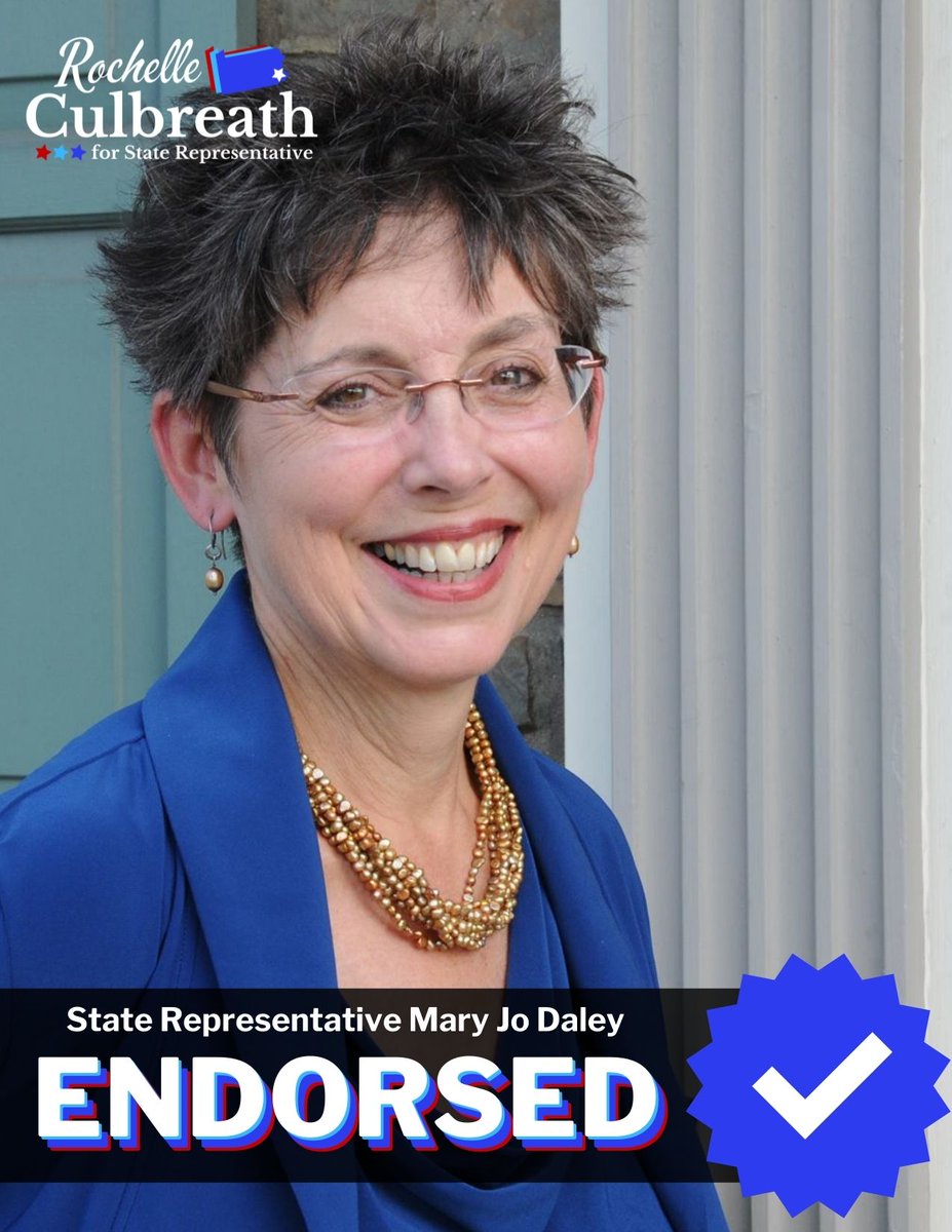 RochelleForPA's tweet photo. State Rep Mary Jo Daley endorses Rochelle Culbreath for the Pennsylvania House seat in the new 54th District. “The new district will give Norristown a real seat at the table. Rochelle will definitely have a seat at the table.”#TeamRochelle #Rochelle4PA https://t.co/glsT1AzlgU https://t.co/xpCdvdJs77