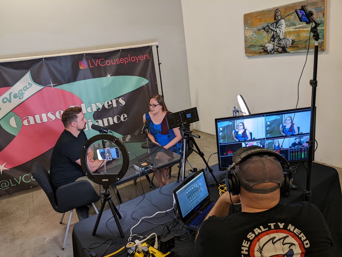 LVCausePlayers's tweet photo. Thank you to everyone who came out to the @FandomBarLV #DoctorStrange event last night to support us. Also, thank you @salty_nerd &amp; @NerdsNeverSay for recording interviews to help us shine light on #MentalHealth for #MentalHealthAwarenessMonth. Here are some BTS photos from that. https://t.co/3fi22KLGcn