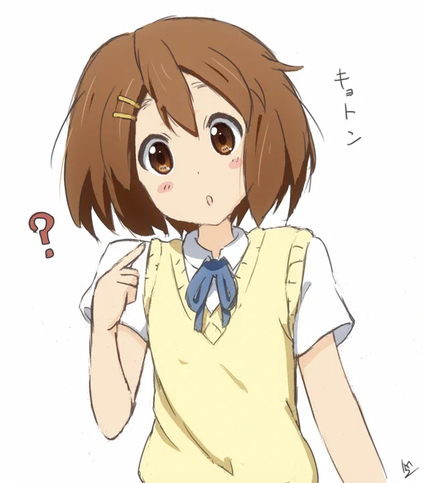 キョトンな唯ちゃん

#けいおん 