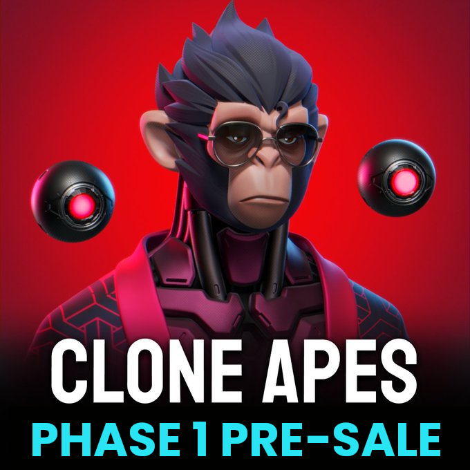 cloneapes_nft3's tweet photo. 🔥 PHASE 1 - MINT NOW 🔥

We are finally entre Phase I of our project!

🔗Mint only at our Official Website 👇

🌍Website: https://t.co/7wBRaDsQkx

🏷Sale information
Supply: 1444
Regular Price: 0.15ETH
Duration: Open until sold out
Max Mint: 5 NFTs

🥳Like &amp; RT ❤

#NFTs https://t.co/454HloBZ07