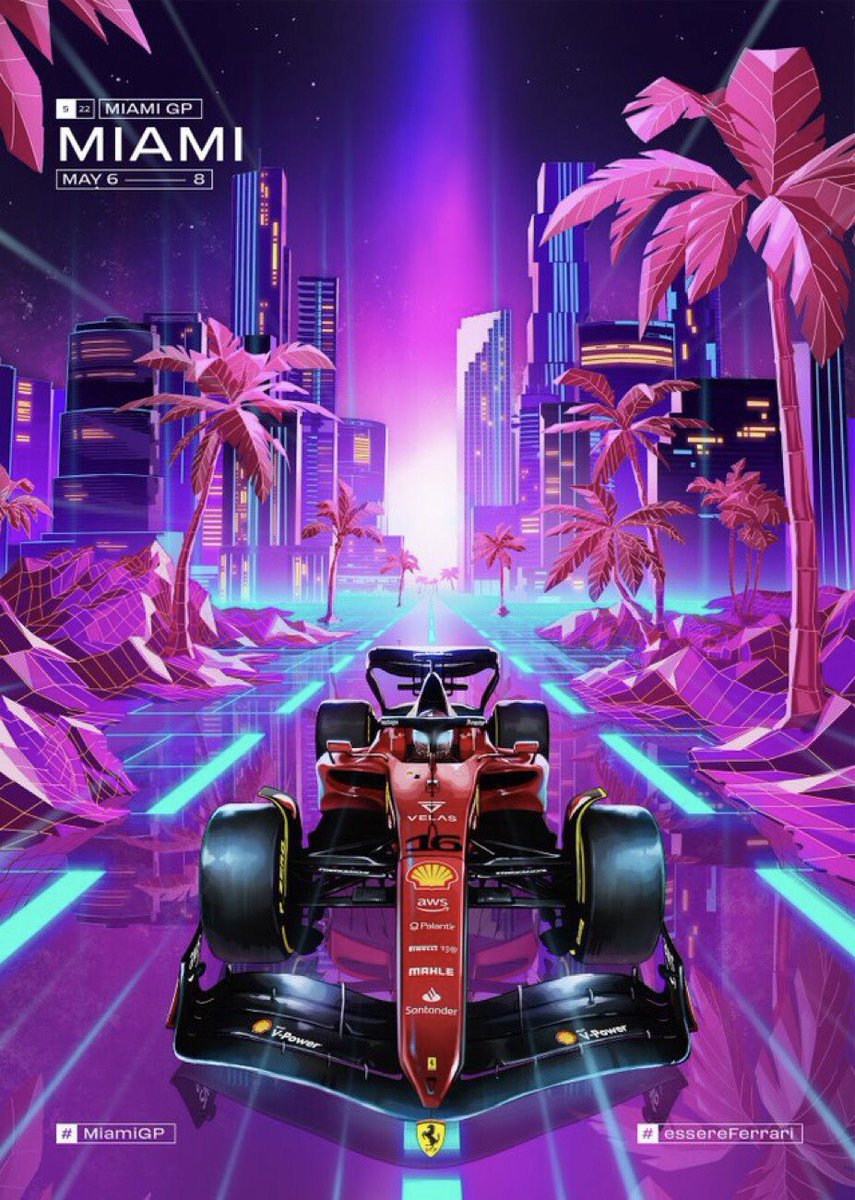 Retrowave_Art's tweet photo. Who will be the WINNER? #MiamiGrandPrix #MiamiGP #F1 https://t.co/9UhrnPe6X1