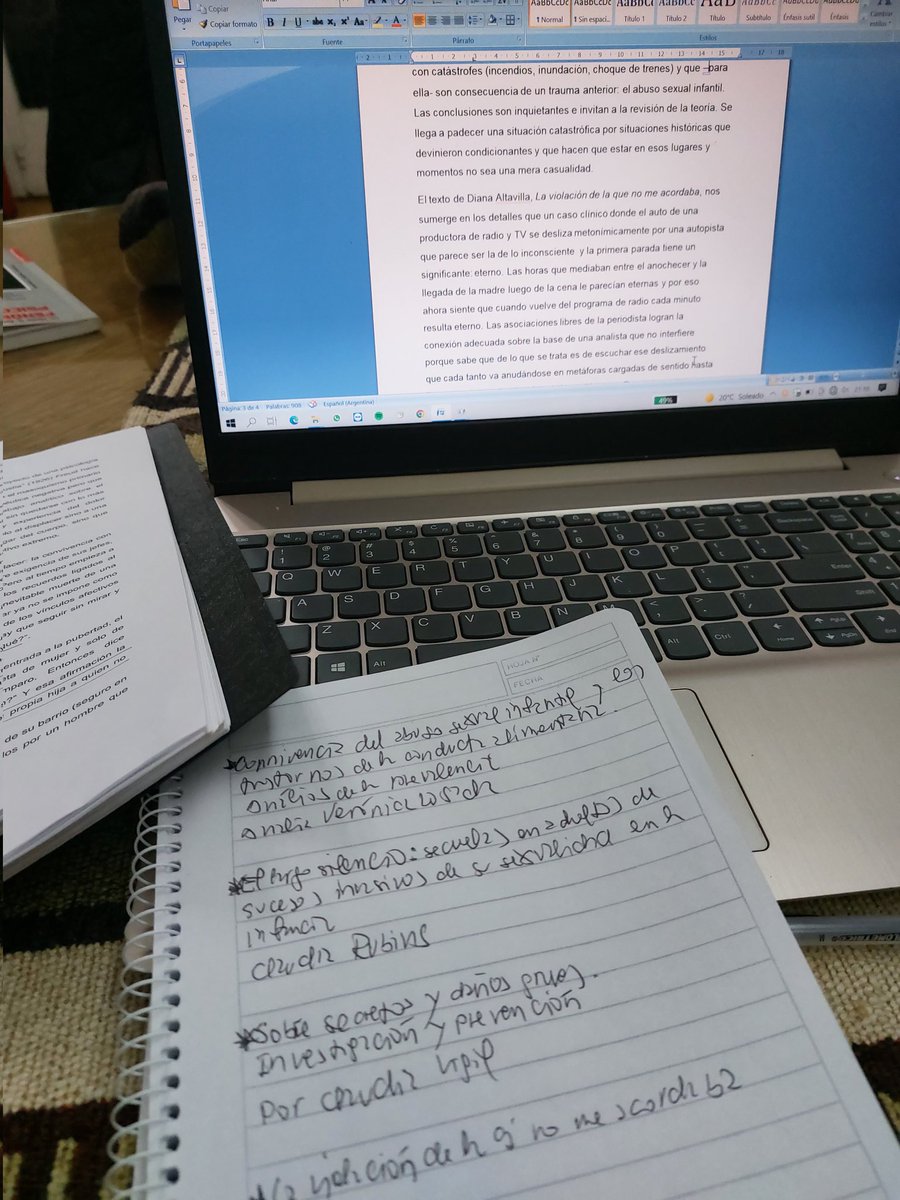 Escribiendo prólogo de una compilación de escritos s/abusos sexuales a niños, niñas y adolescentes... Dificultad, satisfaccion y compromiso...