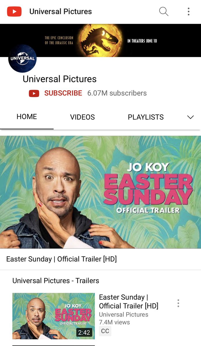 Jo Koy on X: "The trailer for my new movie Easter Sunday is on @UniversalPics you tube channel. Take a look NOW. https://t.co/yi3r1NZxGn" / X
