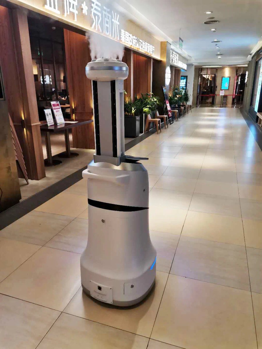JerryWa65429814's tweet image. Traditional shopping plaza disinfection generally requires manual participation in the whole process, while the disinfection robot in the shopping plaza can plan its own path and avoid obstacles automatically during the working process #ibenrobot #robotics #disinfectionrobot