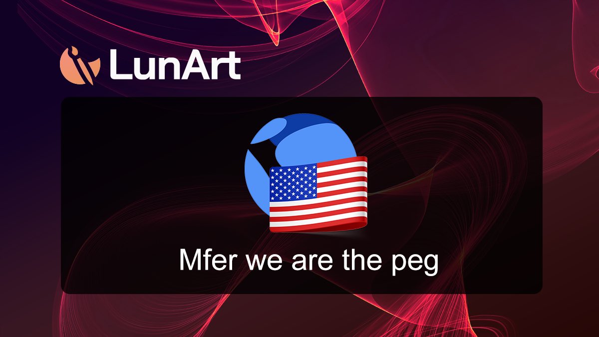 LunArt π (@lunart_nft) on Twitter photo *Ahemβ¦* Mfer we are the peg π
#mferwearethepeg #WeAreThePeg
$UST $LUNA $ARTS <a href="/wearethepeg/">We Are The Peg π</a> *Ahemβ¦* Mfer we are the peg π
#mferwearethepeg #WeAreThePeg
$UST $LUNA $ARTS <a href="/wearethepeg/">We Are The Peg π</a>
