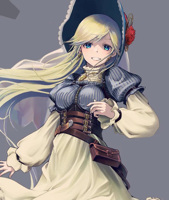 「スチームパンク姫」
名前はエルシーに決めました
右下は元ですが、色々省きました

#イラスト
#絵柄が好みって人にフォローされたい 
#みんなで楽しむTwitter展覧会 
