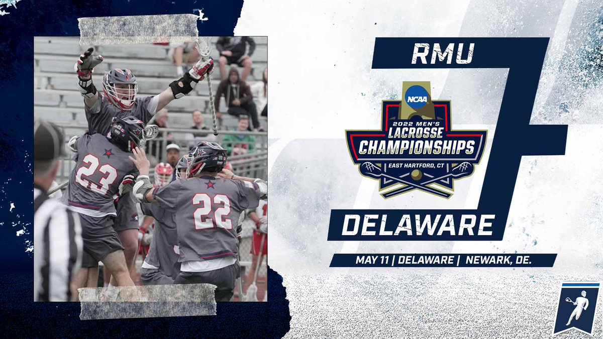 RMUMLacrosse's tweet photo. 🚨 WE ARE DANCIN'🚨

We will face Delaware in the First-Round Play-In game in Newark this Wednesday ‼

#BobbyMo | 🔴🥍🔵 https://t.co/9kBdnBmacz