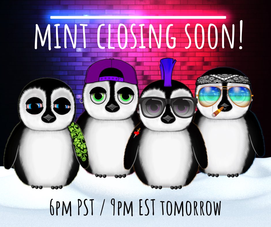 Node_Penguins's tweet photo. 🚨Less than 24 hrs‼️
#PAGMI #JoinTheWaddle https://t.co/TV7HYE0JDM