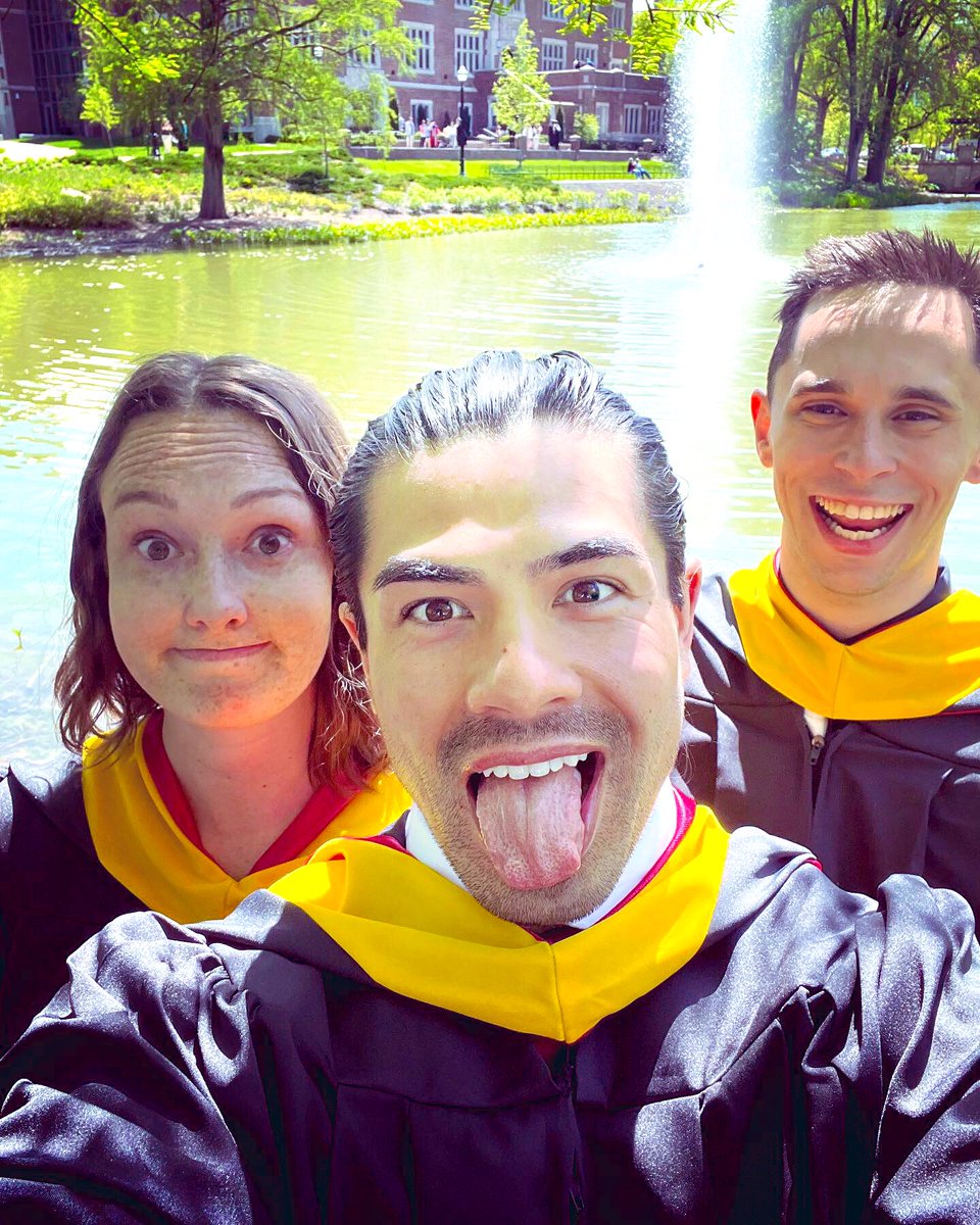 Happy to graduate with these two! So grateful for @AnatomyOSU  for bringing me so many amazing friends! Next stop, PhD