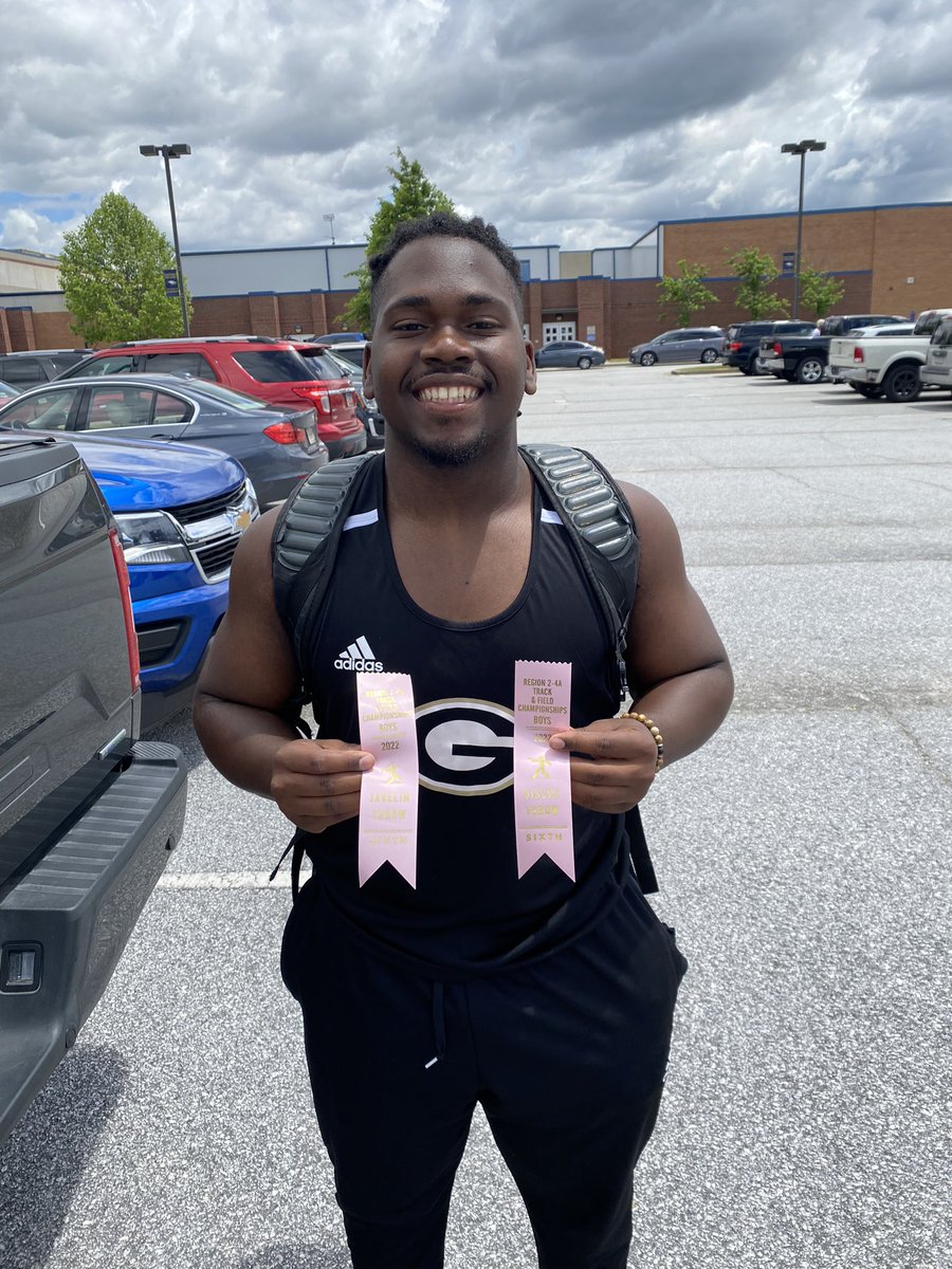 Great weekend at the Region 2-AAAA qualifiers! I broke my own school record in javelin with a 113.10, and threw a PR in discus with 124. I have qualified and will compete in the Upper State Championship this Saturday!