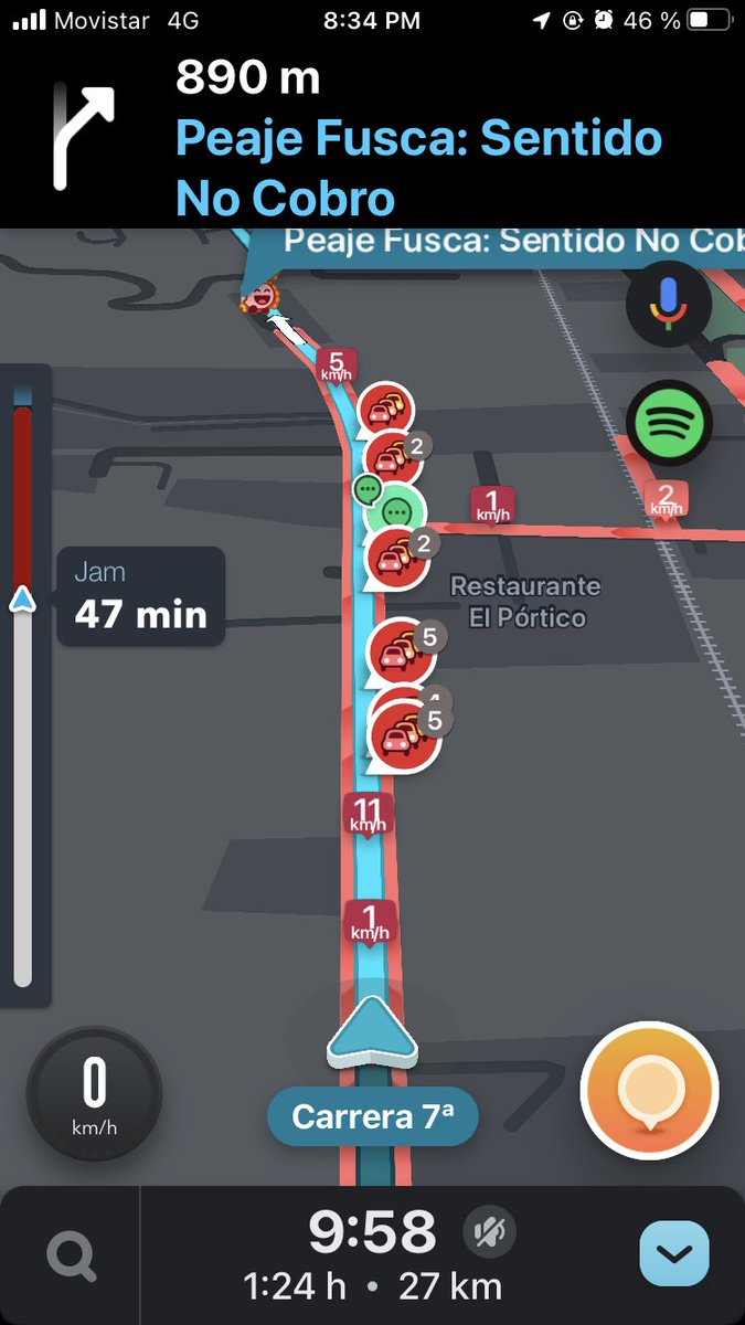 cirquer's tweet photo. @BogotaTransito @Waze_Bog No es cierto….yo estoy en el “reversible” de la 7 y esto no se  mueve hace más de 20 min https://t.co/4JU5ykmDXx