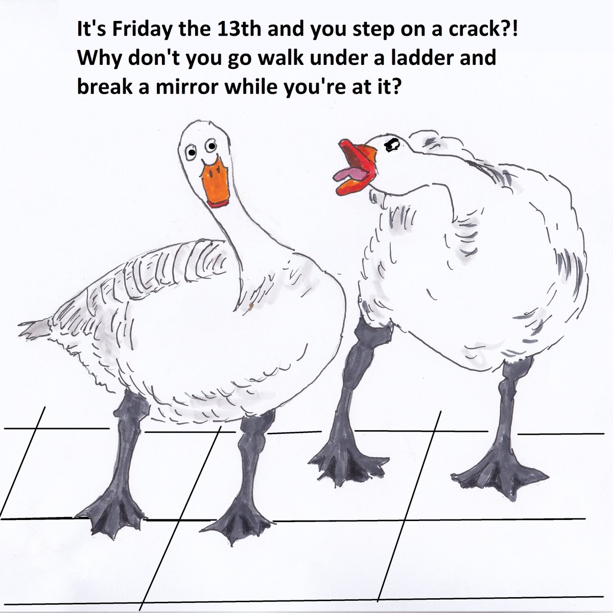 RuthiPostow's tweet photo. I'm not superstitious, but I am a little stitious...
.⁣⁣⁣
.⁣⁣⁣
#dailycomic #funnycomic #comedywoman #comedygold #humortoday #comicsofinstagram https://t.co/QsIXZIM2KV