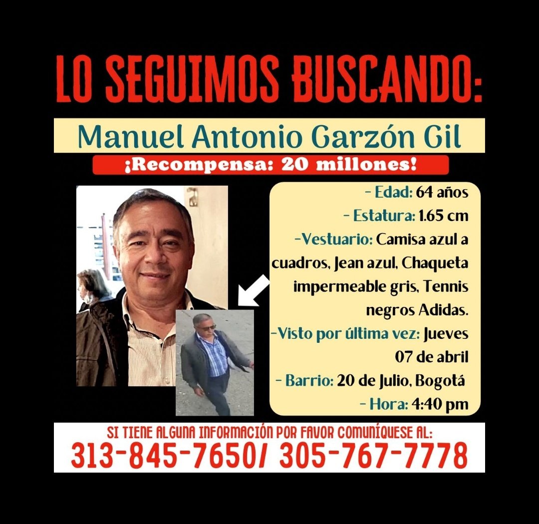 Neira0211's tweet photo. #Difundir #Desaparecidos #BOGOTA #recompensa https://t.co/xq4qdVRoxX