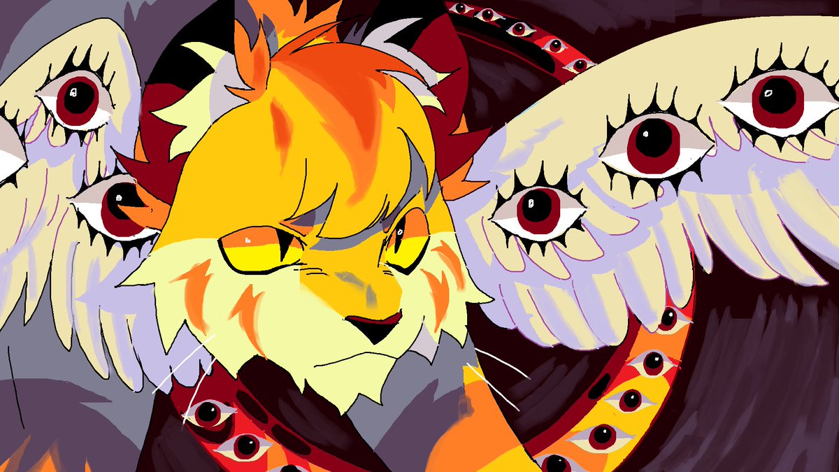 DinoWisest's tweet photo. Seraph Lionblaze (Bare with me. Hes like a peacock with his wings.) https://t.co/HnohWT86e6