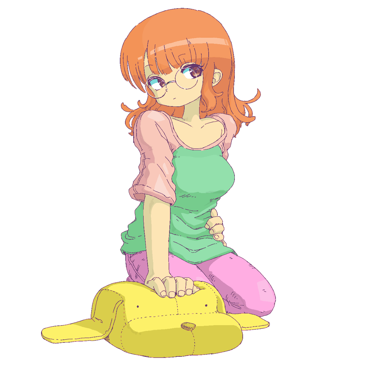 武部沙織 「2022/05/09 めがね 」|業堀(gobori)のイラスト