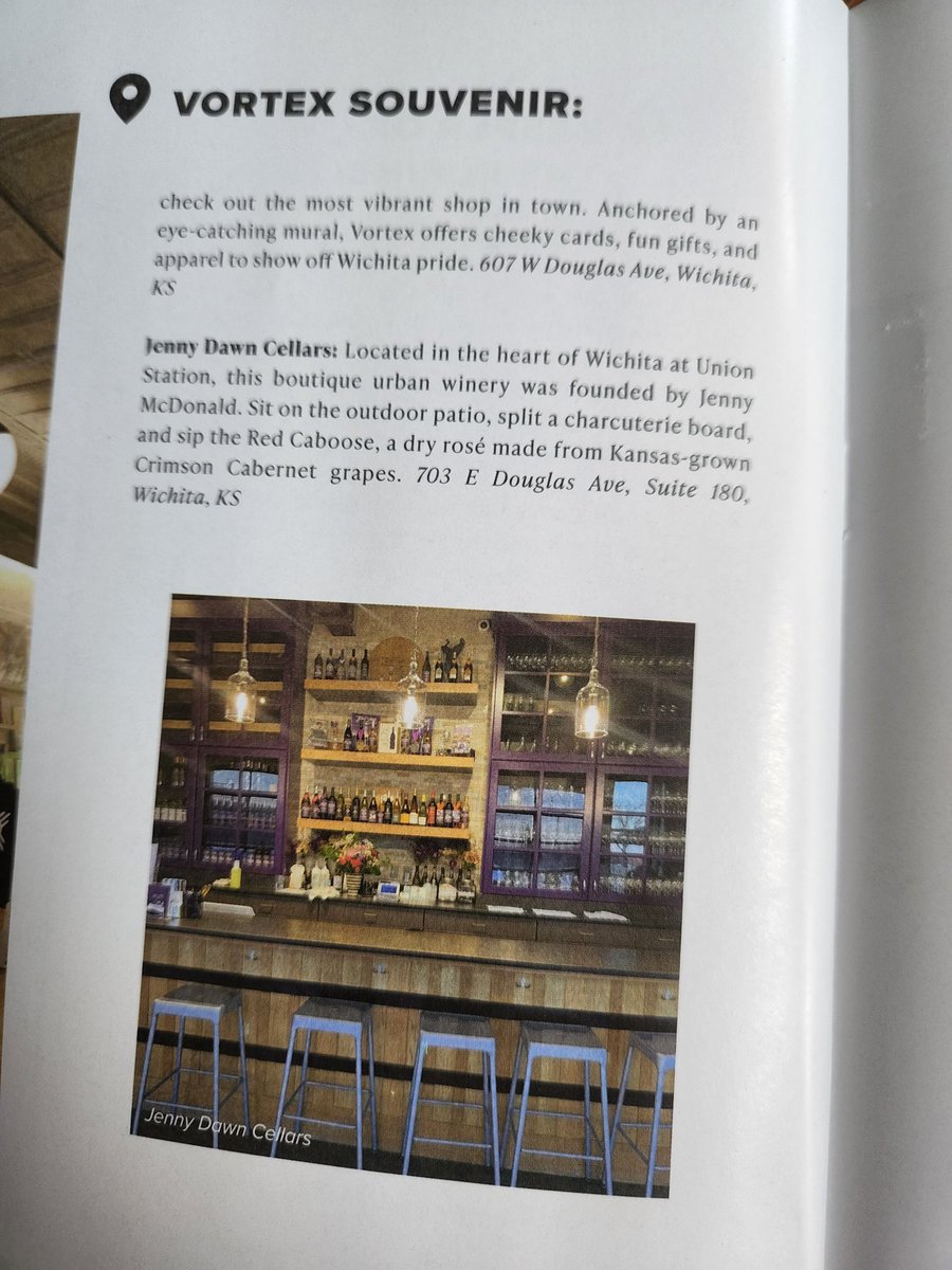 debnus's tweet photo. Enjoying the @manhattancitylifestyle and found this fantastic place mentioned. Highly recommend a stop 
@jennydawncellar if you are in #Wichita. https://t.co/lDH5mkCxCu