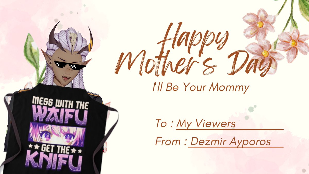 DezmirAyporos's tweet photo. My humblest thanks to @NinjaKaiVT for making me this touching Mother’s Day card. It really does have everything https://t.co/bCe7ndlw1a